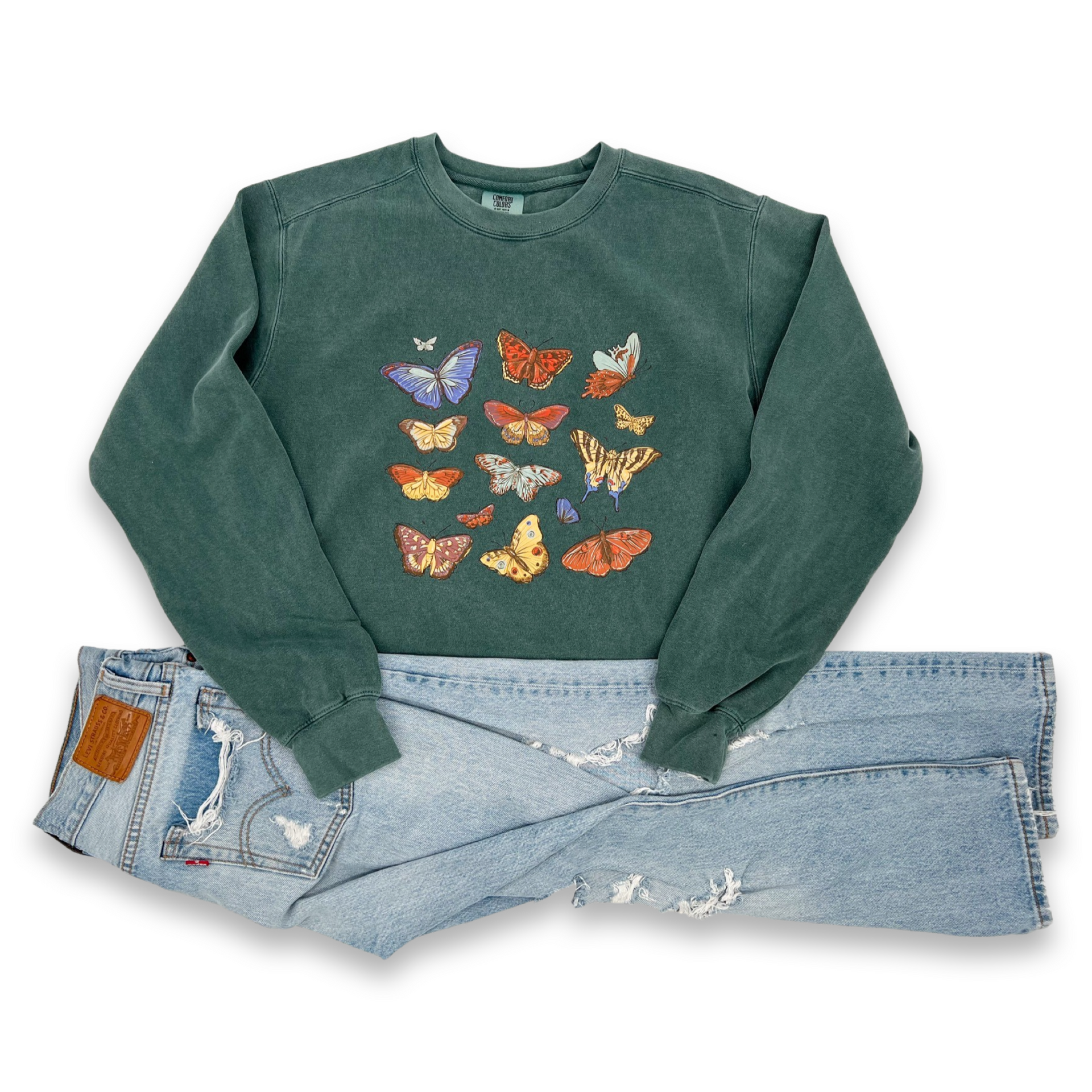 Butterfly crewneck outlet